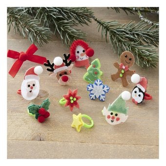 Decorate Your Own Christmas Ring Kit 12 Pack