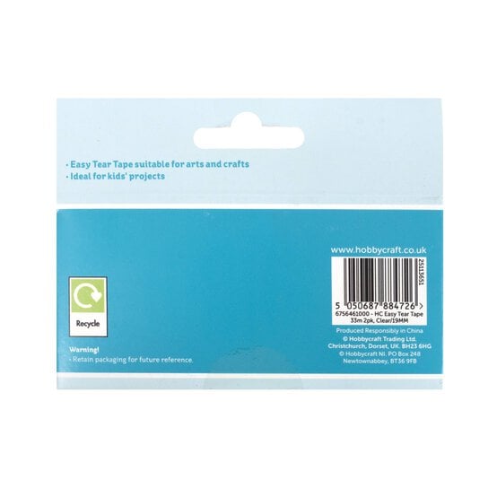 Easy-Tear Tape 19mm x 33m 2 Pack  image number 3