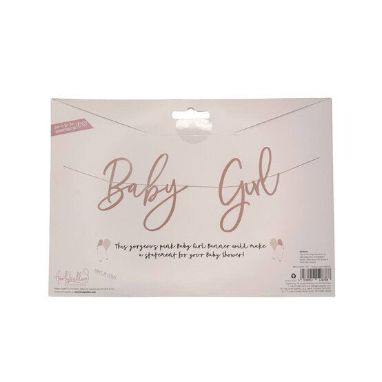 Pink Baby Girl Card Banner 2m image number 3