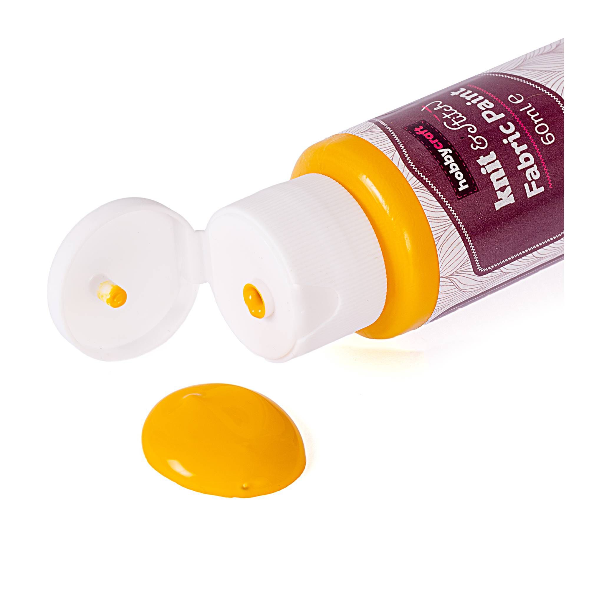 Yellow Fabric Paint 60ml Hobbycraft