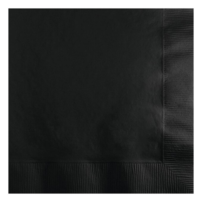 Black Velvet Lunch Napkins 20 Pack Hobbycraft