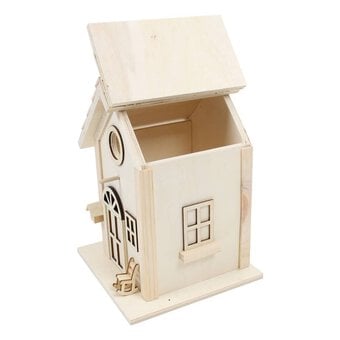 Bird House with Rocking Chair 19cm x 19cm x 26cm image number 2
