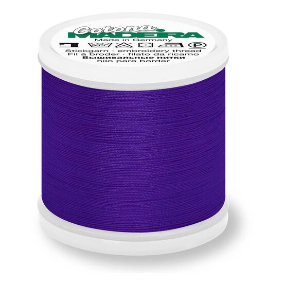 Madeira Deep Purple Cotona 30 Thread 200m (645) image number 1