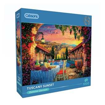 Gibsons Tuscany Sunset Jigsaw Puzzle 1000 Pieces