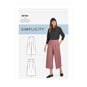Simplicity Cropped Trousers and Skirt Sewing Pattern S9181 (16-24) image number 1