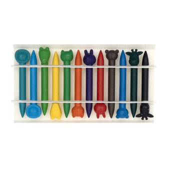 Animal-Shaped Crayons 12 Pack 