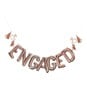 Ginger Ray Rose Gold Engaged Balloon Bunting with Tassels 2m image number 1