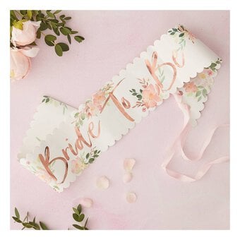 Ginger Ray Floral Hen Bride To Be Sash