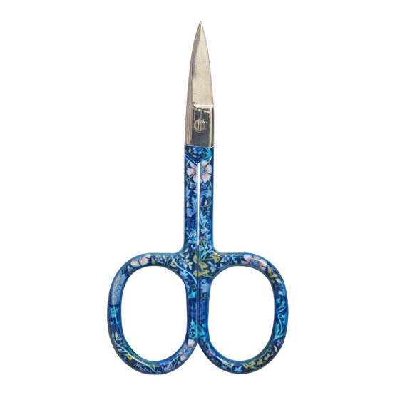 Blue Woodblock Floral Embroidery Scissors image number 3