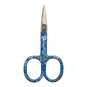 Blue Woodblock Floral Embroidery Scissors image number 3