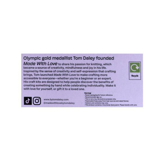 Made With Love Peach Crochet Keychain Kit image number 5