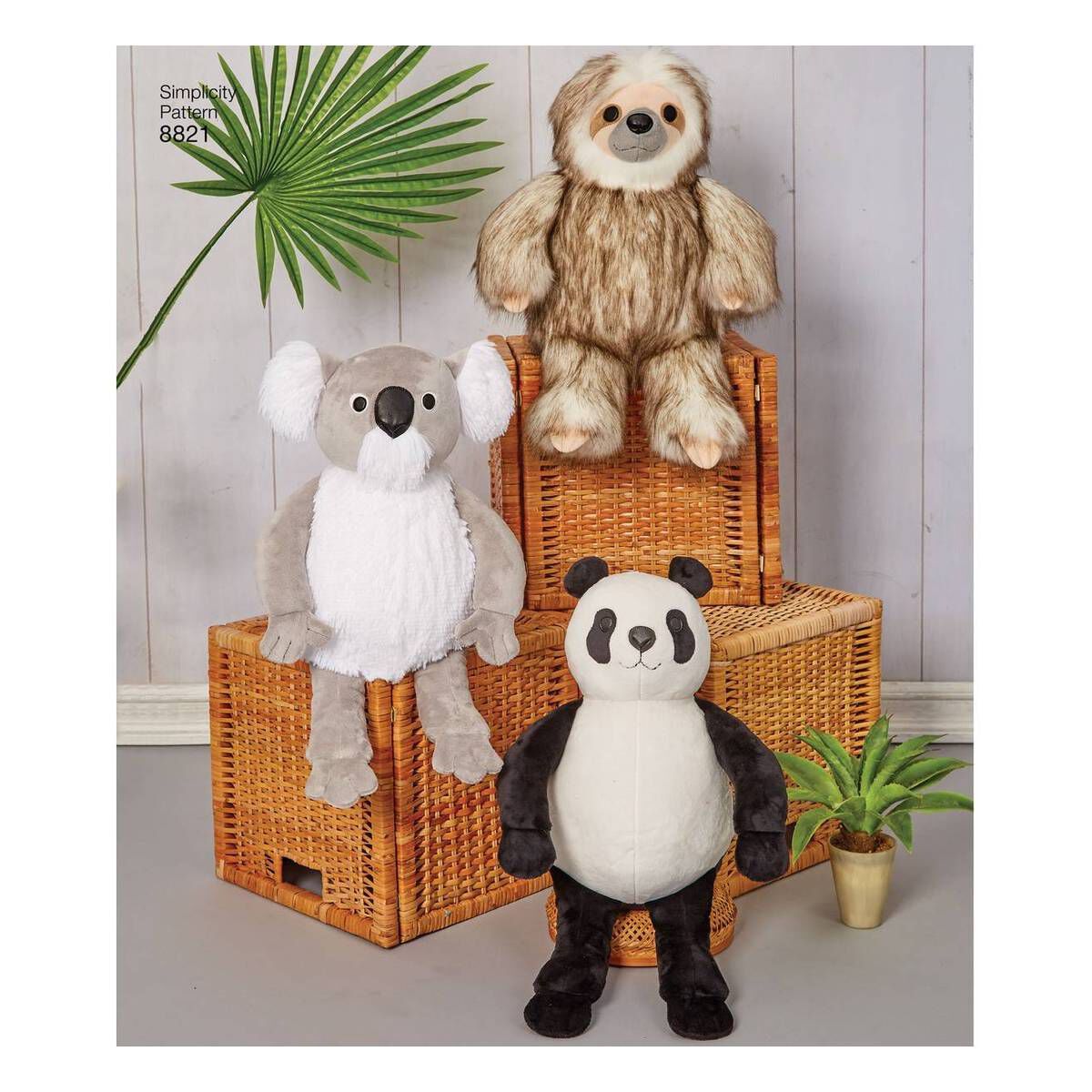 Simplicity Stuffed Animals Sewing Pattern 8821 Hobbycraft