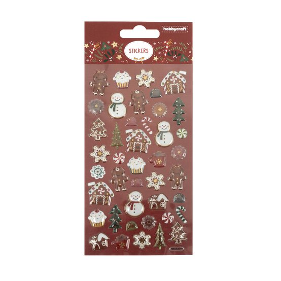 Gingerbread Epoxy Stickers image number 4