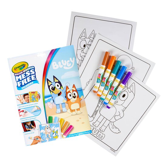 Crayola Bluey Colour Wonder Colouring Set image number 1