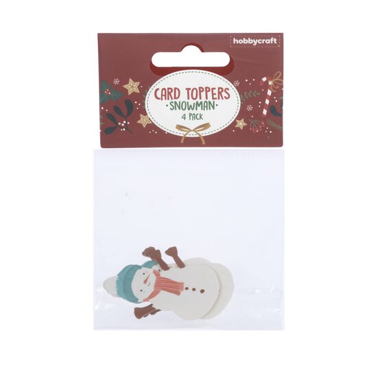 Snowman Card Toppers 4 Pack image number 4