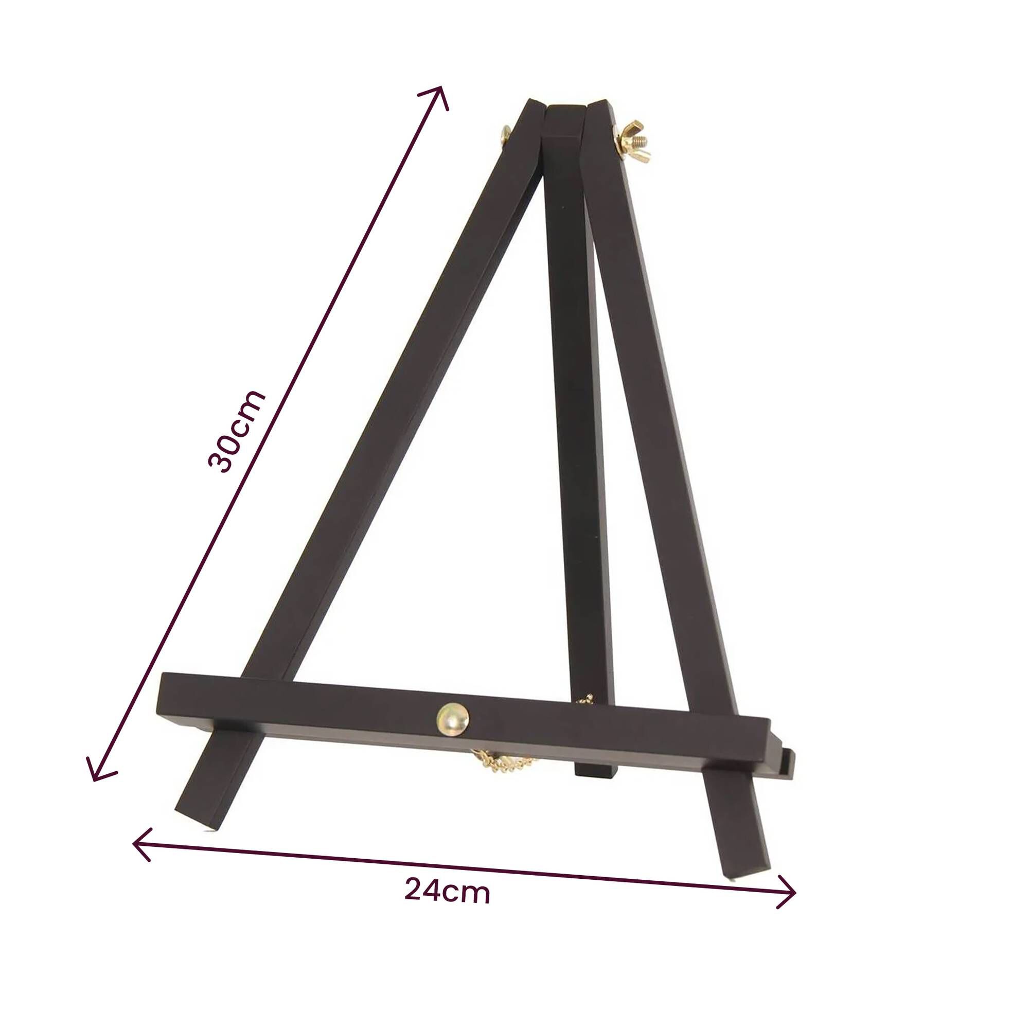 Mini Table Easel Black Mini Tripod Table Easel 24 x 20 x 30cm | Hobbycraft