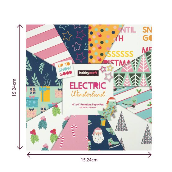 Electric Wonderland 6 x 6 Inches Paper Pad 24 Sheets image number 6