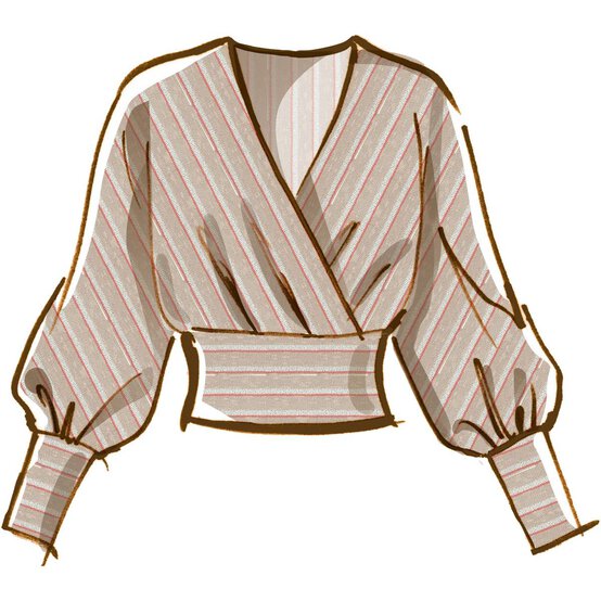 McCall&rsquo;s Beverley Tops Sewing Pattern M8145 (6-14) image number 4