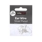 Silver-Plated Ear Wires 25mm x 20mm 10 Pack image number 1