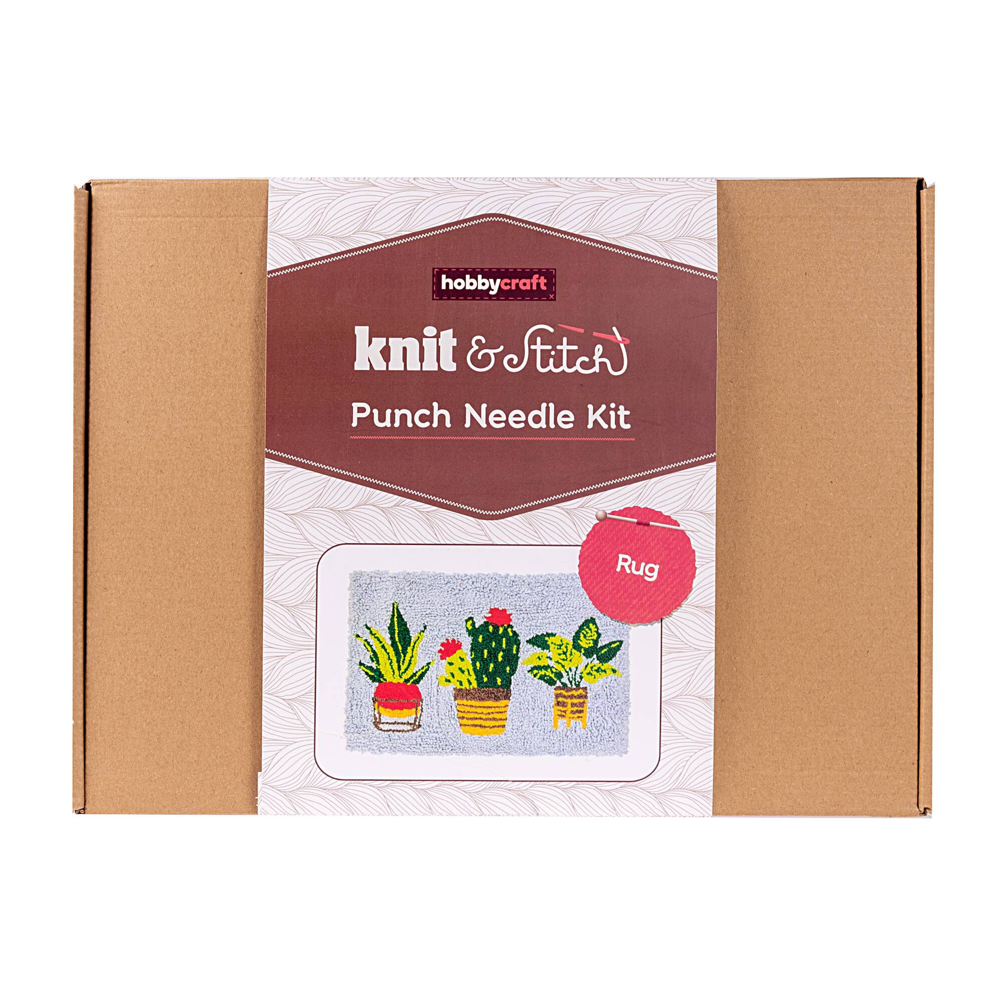 Plants Punch Needle Rug Kit Hobbycraft