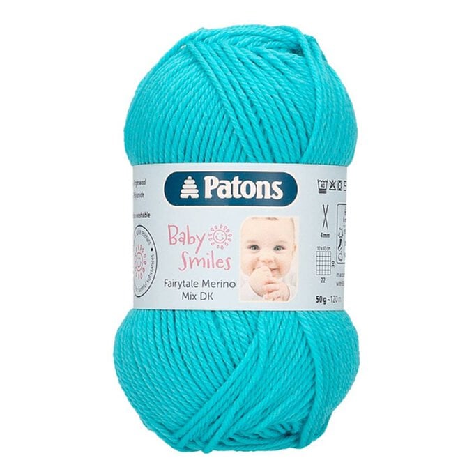 Patons Turquoise Fairytale Merino Mix DK Yarn 50g image number 1