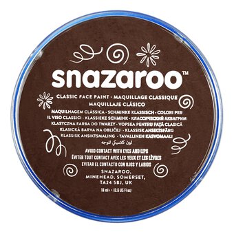 Snazaroo Dark Brown Face Paint Compact 18ml