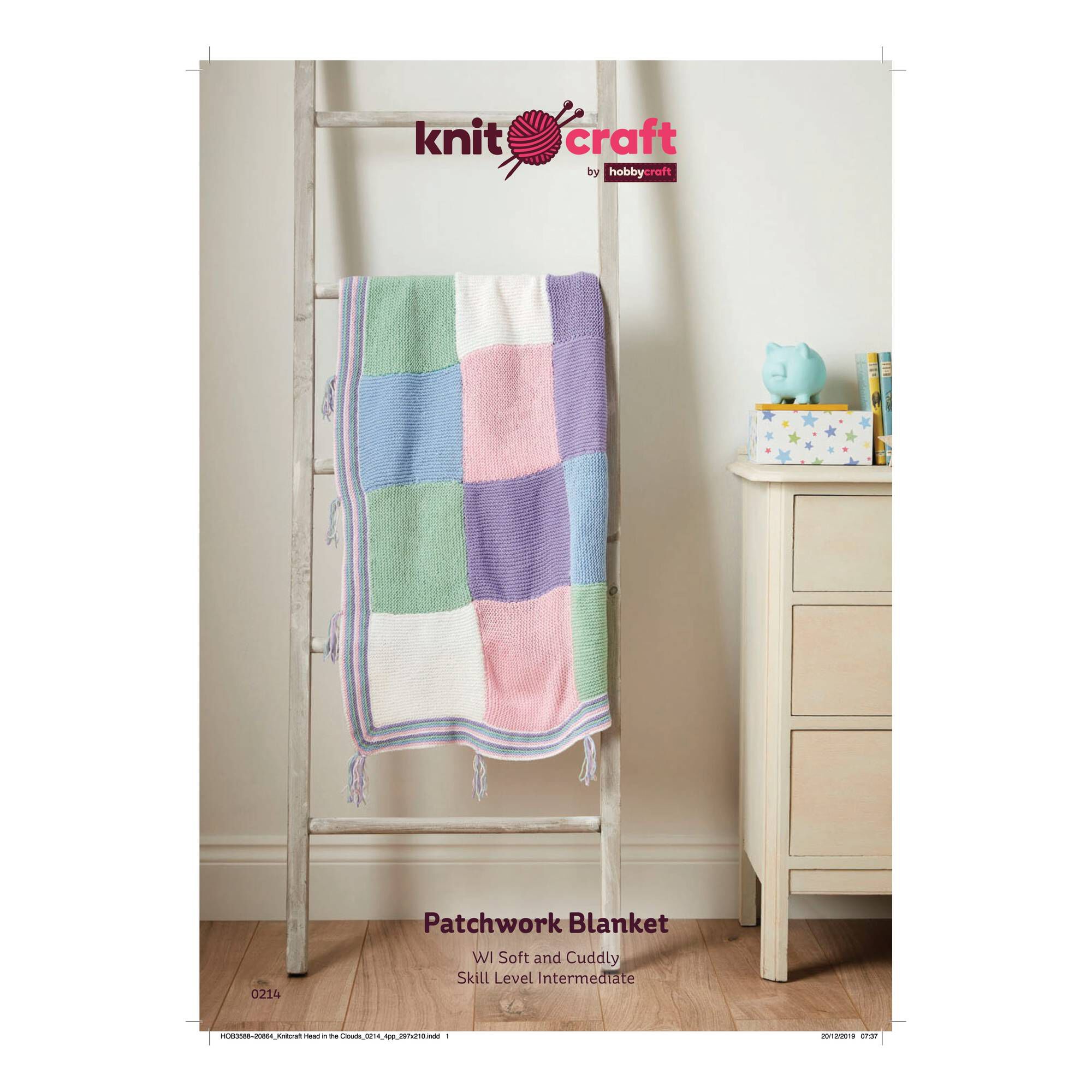 Knitcraft Patchwork Blanket Digital Pattern 0214 | Hobbycraft