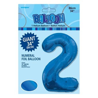 Extra Large Blue Foil 2 Balloon