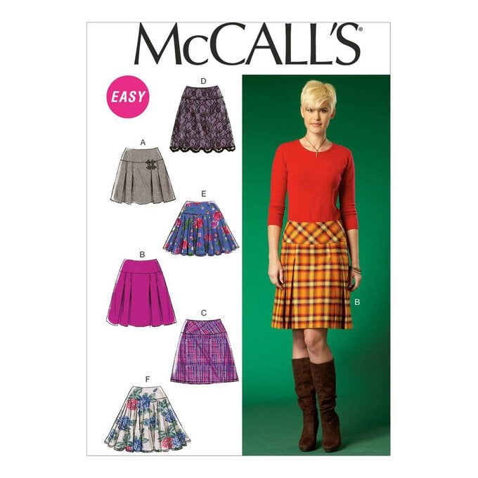 McCall’s Women’s Skirts Sewing Pattern M7022 (14-22) image number 1