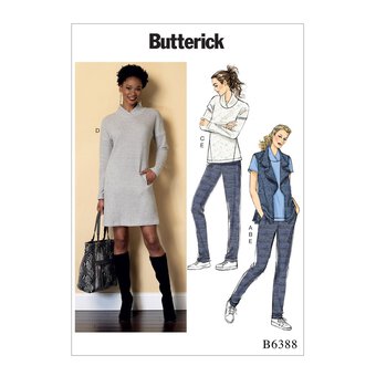 Butterick Women's Top and Trousers Sewing Pattern B6388 (Y XS-M)