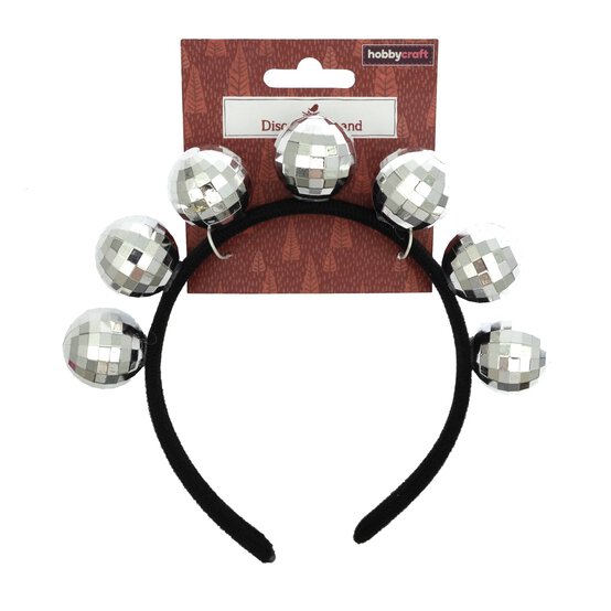 Silver Mirror Ball Headband image number 4