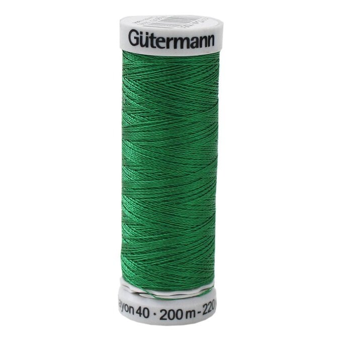Gutermann Green Sulky Rayon 40 Weight Thread 200m (1051) image number 1