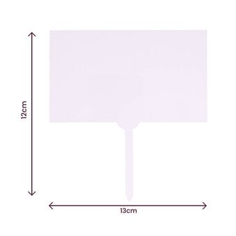 Clear Rectangle Acrylic Cake Topper 12cm x 19cm image number 3