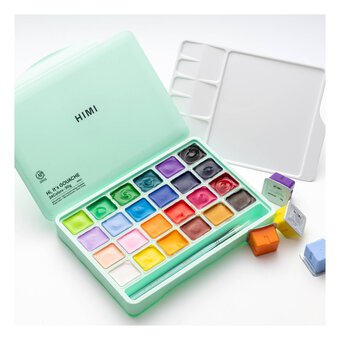 HIMI Green Jelly Cup Gouache Set 30ml 24 Pack