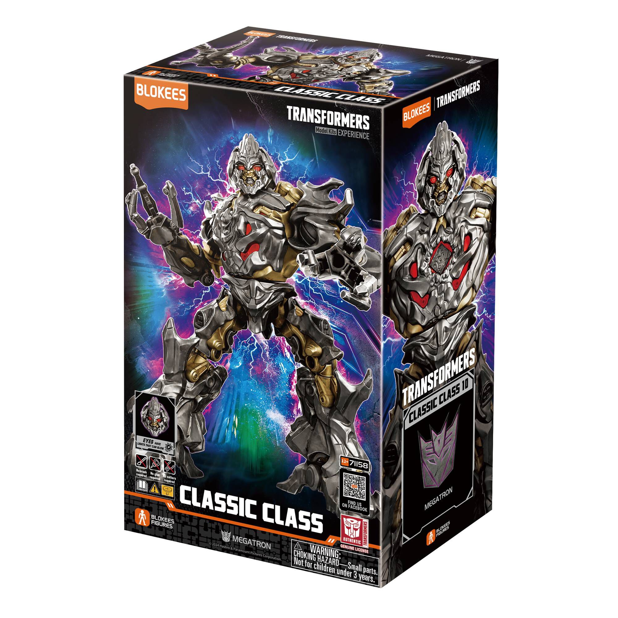thumbnail image 2 of Blokees Transformers IDW Megatron G1 Model Kit – 4-inch Action Figure, Collectible Gift 2 of 2