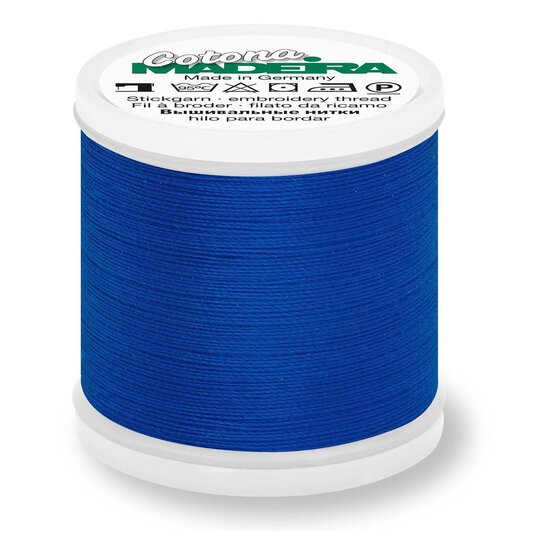 Madeira Royal Blue Cotona 30 Thread 200m (581) image number 1