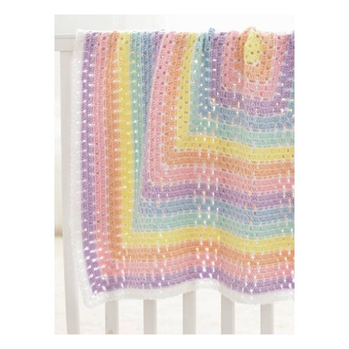 FREE PATTERN Caron Baby Blanket Squared Hobbycraft
