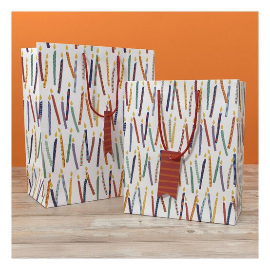 Birthday Candles Gift Bag 21.5cm x 25cm image number 2