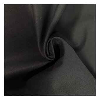 Black Cotton Homespun Fabric by the Metre