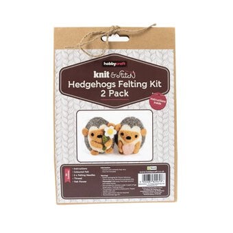 Hedgehogs Felting Kit 2 Pack  image number 5