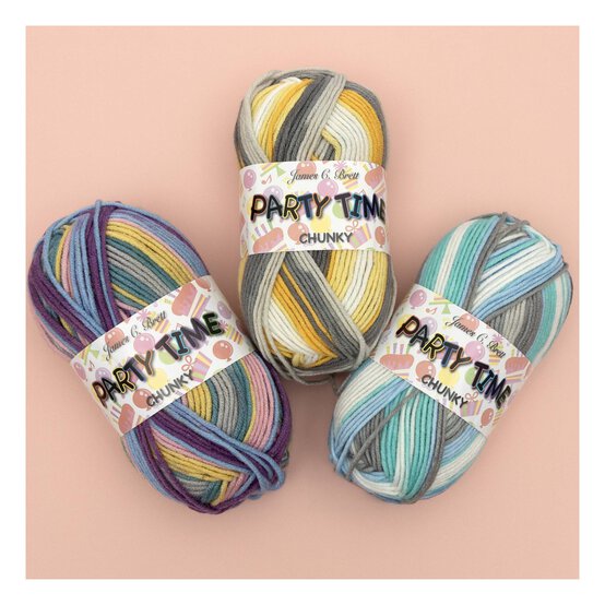 James C Brett Lemon Grove Party Time Chunky Yarn 100g image number 3