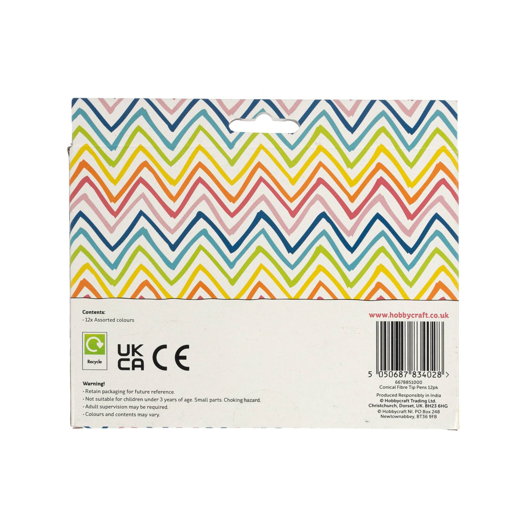 Felt Tip Pens 12 Pack Hobbycraft