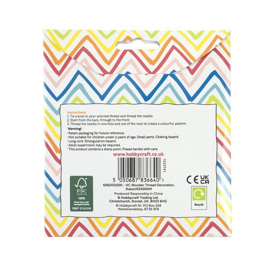 Robot Wooden Threading Kit image number 6