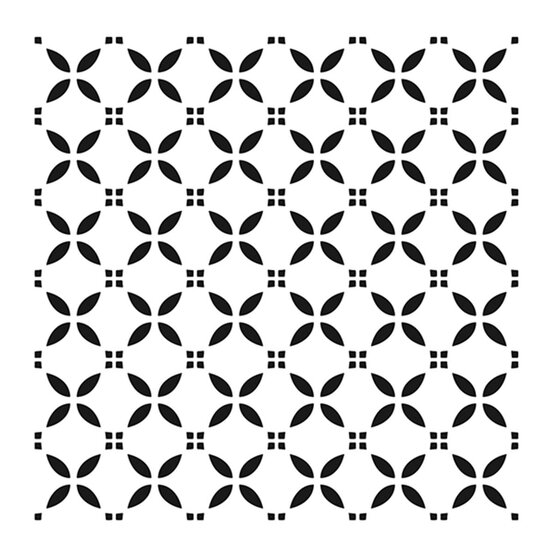 Cadence Geometric Home D&eacute;cor Stencil 25cm x 25cm image number 2