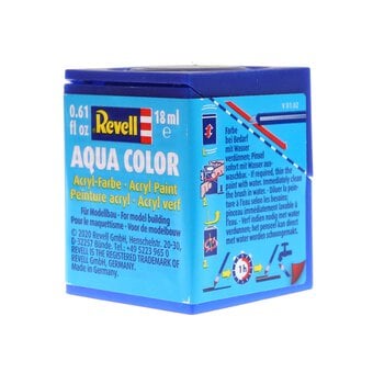 Revell Dark Blue Silk Aqua Colour Acrylic Paint 18ml (350) image number 3
