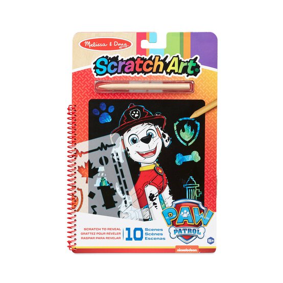 Melissa & Doug Paw Patrol Marshall Scratch Art Activity Pad image number 1