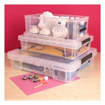 Whitefurze Allstore 9 Litre Clear Storage Box  image number 5