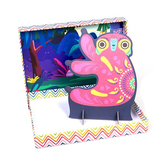 Pom Pom and Sand Art Fox and Sloth Kit image number 4