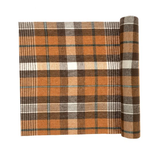 Autumn Tartan Fabric Roll 28cm x 2m image number 3