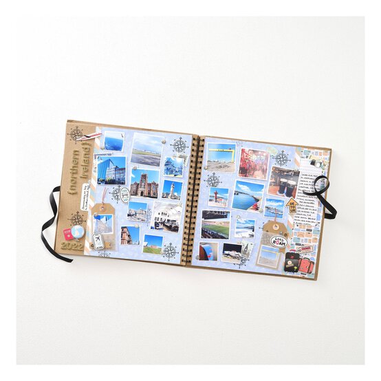 Spiral Bound Black Scrapbook 12 x 12 Inches image number 6